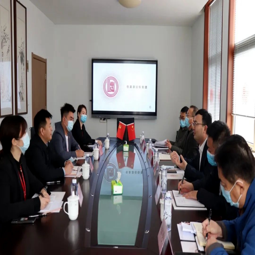 李沧区政府领一行导莅临我司调研指导工作