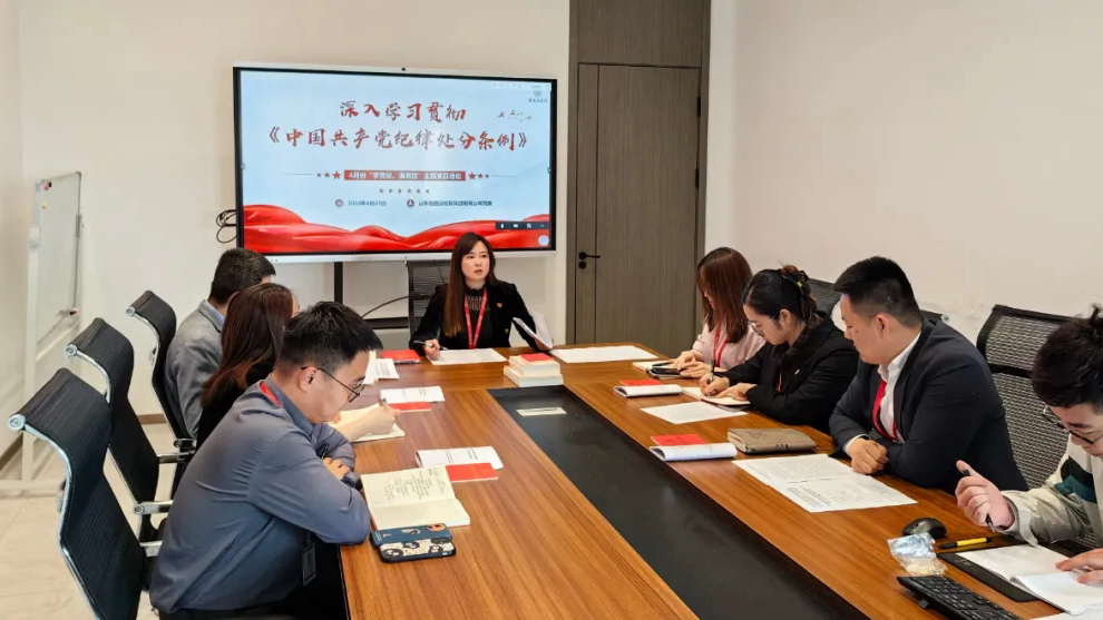 恒晟源集团党委组织开展“学党纪 强党性”主题党日活动