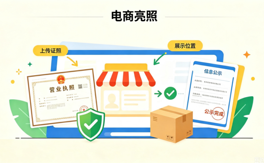 合规提醒｜年营业额超10万，电商商家需依规完成亮照经营！